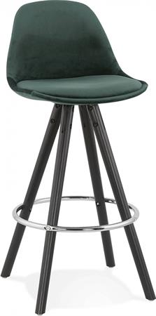 Tabouret de bar Tissu Vert H