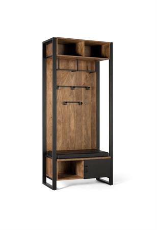 Portemanteau en bois manguier et métal