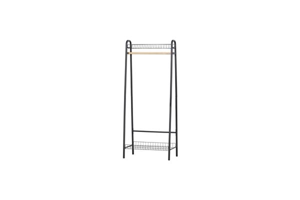Portant à vêtements en métal H167cm - Noir
