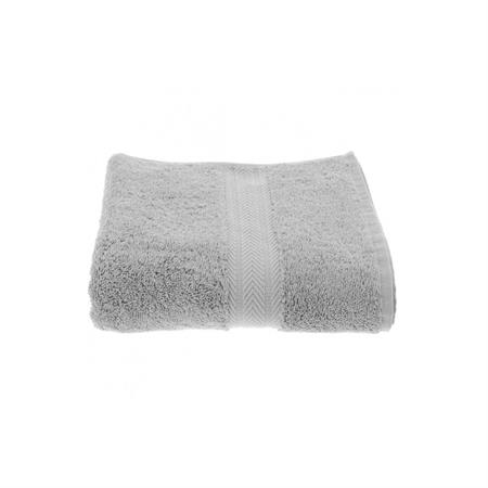 Lot de 3 serviettes invité 550 g/m²  gris perle 30x50 cm