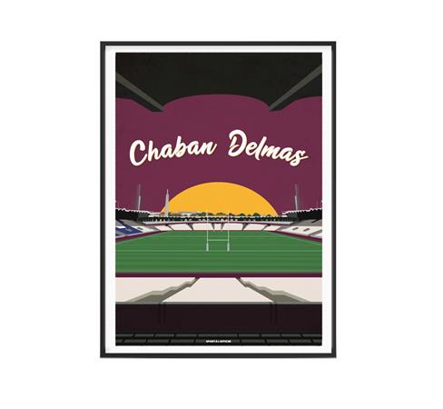 Affiche Rugby - Stade Chaban-Delmas 30 x 40 cm