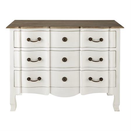 Commode en acacia et manguier blanche