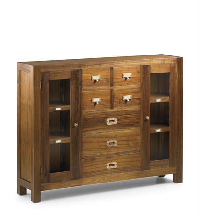 Console en bois marron L 115 cm