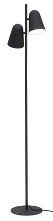 Lampadaire métal noir 28x28x145cm