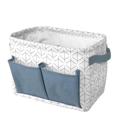Panier multi-compartiments blanc bleu