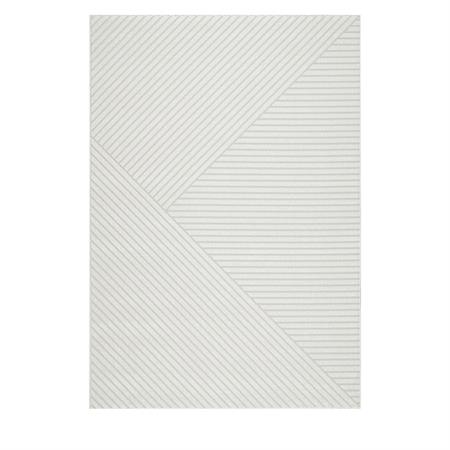 Tapis contemporain à motif géométrique - 200x290cm Écru Polypropylène