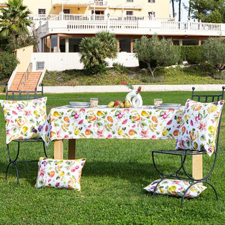 Nappe en coton enduite 140x250 cm multicolore