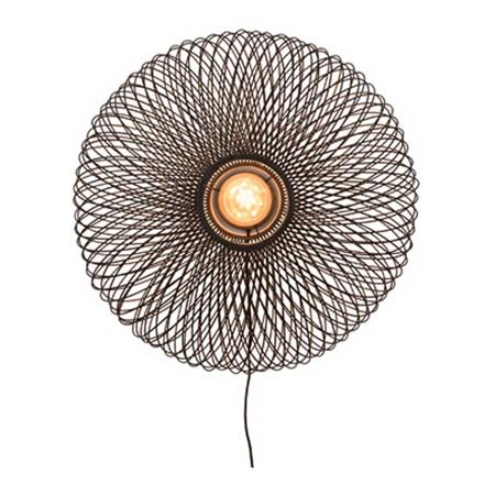 Applique murale en bambou noir D60