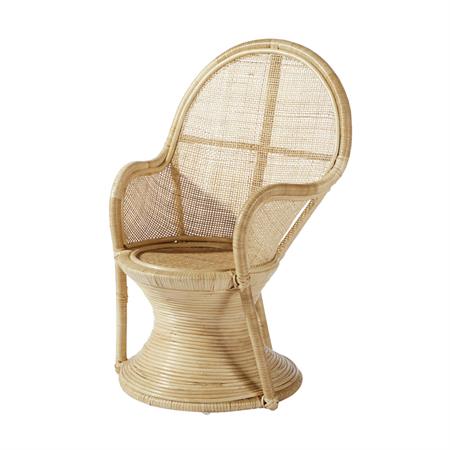 Fauteuil enfant en rotin tressé