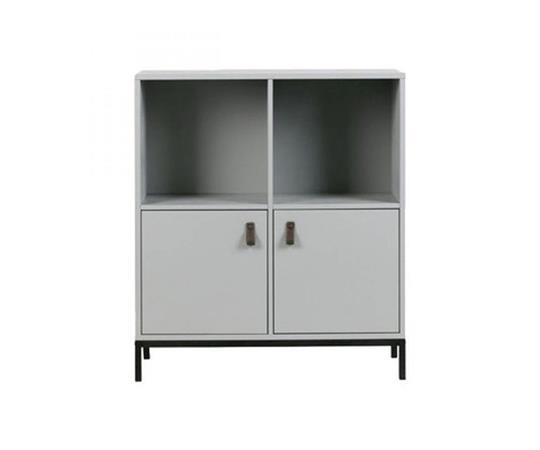 Cabinet 2 portes en bois gris