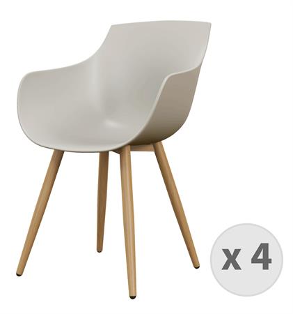 Chaise Coque mastic