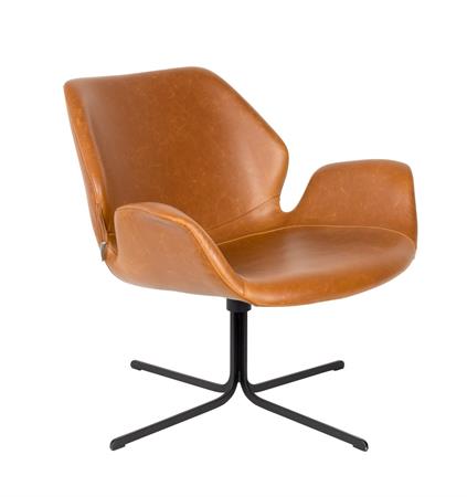 Fauteuil design en plastique marron