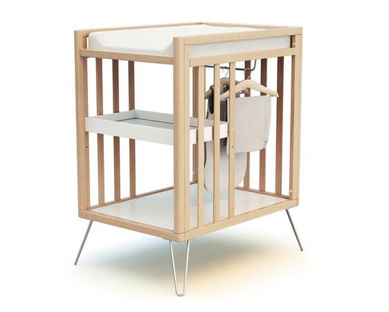 Table à langer 2 étagères en bois Acier