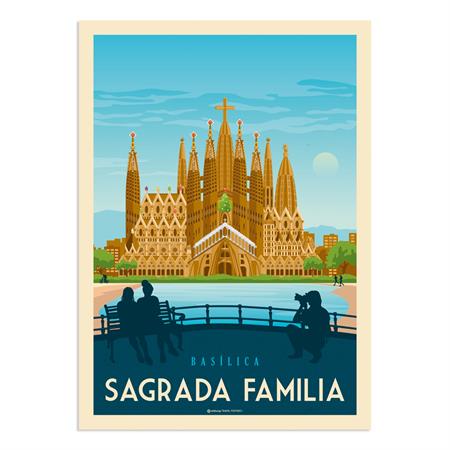 Affiche Barcelone Sagrada  50x70 cm