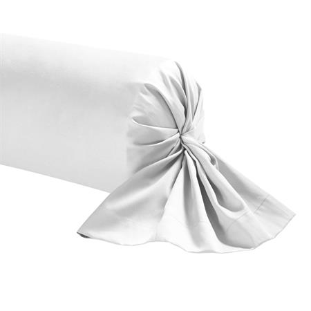 Taie de traversin coton blanc blanc 180 cm 