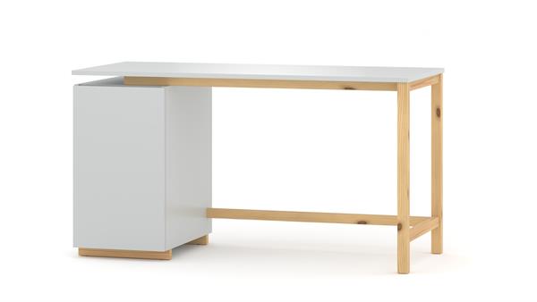 Bureau enfant en pin massif&MDF 120x60 gris