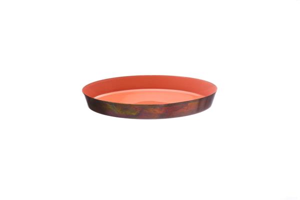 Plateau en métal orange D20