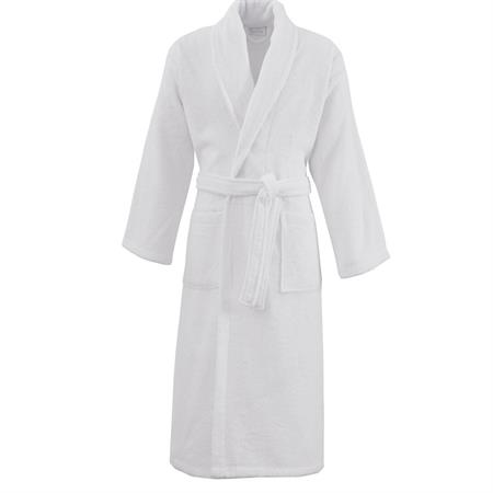 Peignoir de bain mixte col châle Blanc S