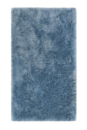 Tapis de bain microfibre antidérapant bleu 80x150