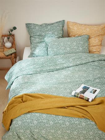 'Housse de couette coton lavé Bohème'' vert'''