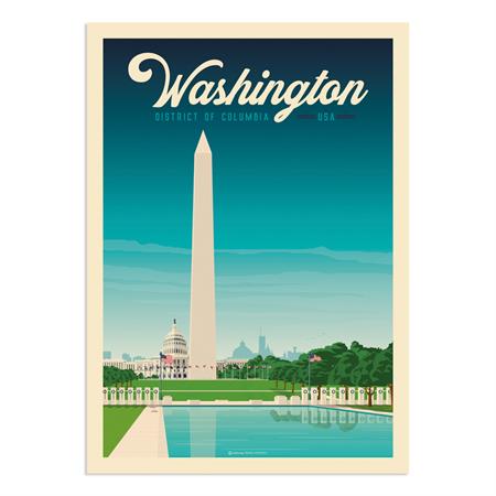 Affiche Washington DC  50x70 cm