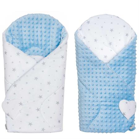 Gigoteuse d'emmaillotage minky Extérieur face 1 en 100% coton