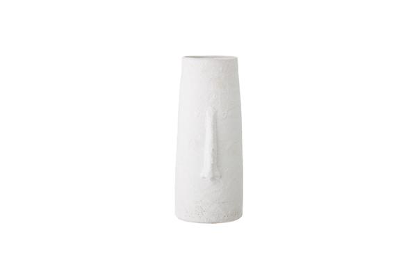 Vase décoratif en grès blanc