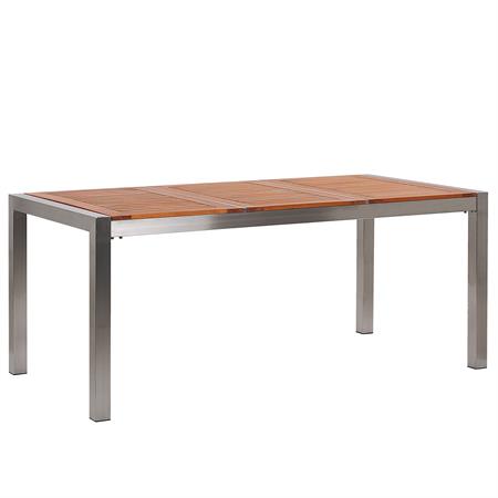 Table de jardin plateau en bois eucalyptus L180cm
