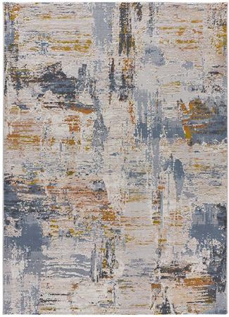 Tapis abstrait de style vintage multicolore