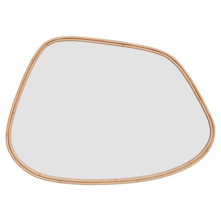 Miroir organique en rotin 81x56 cm