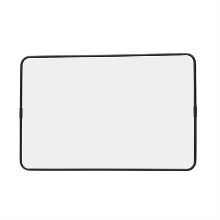 Miroir rectangulaire en métal maillechort noir 85 x 55 cm - Chaumont