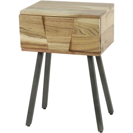 Chevet industriel en acacia massif naturel