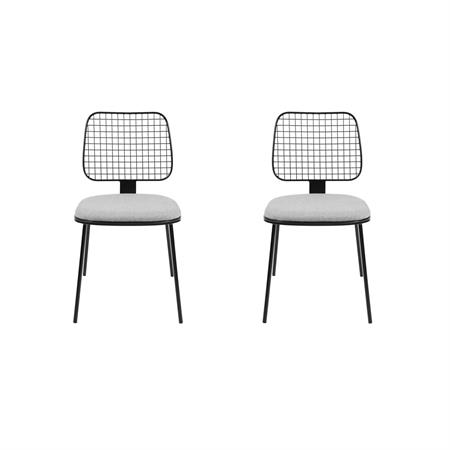 Ensemble table extensible noir 120-160 et 4 chaises marron