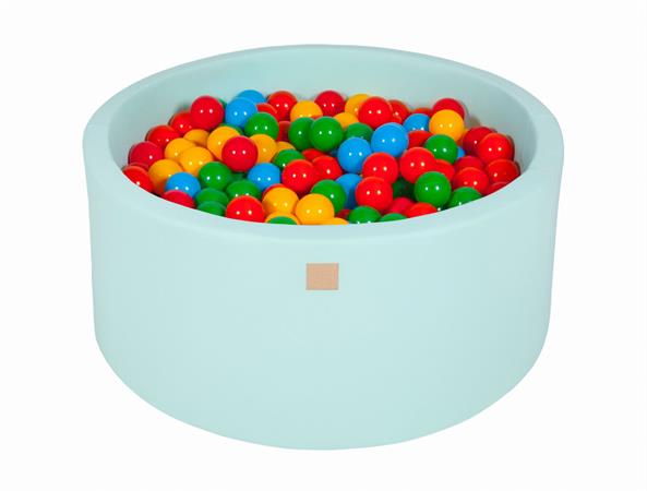 Menthe Piscine à Balles Jaune/Rouge/Vert Foncé/Orange/Bleu H40