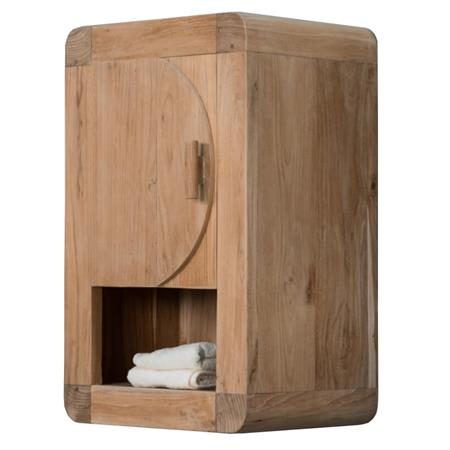 Meuble de salle de bain armoire de toilette en teck Rétro 44cm