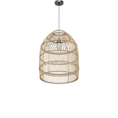 Abat-jour naturel pour suspension en rotin D36 cm