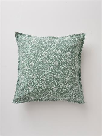 'Taie d'oreiller coton lavé Bohème'' vert'''