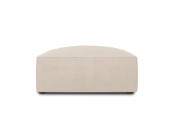Pouf 1 place en tissu structurel beige