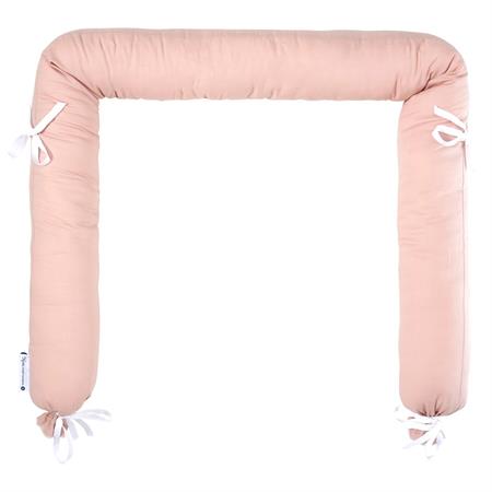 Tour de lit coton rose pâle 180 cm