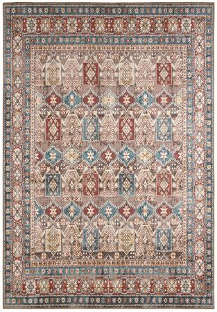 Tapis vintage motif ottoman effet usé multicolore – 120x170