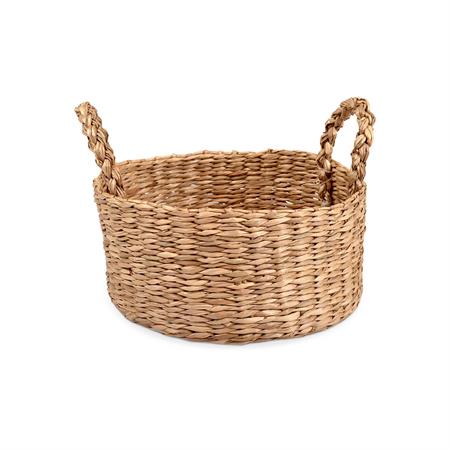 Panier rond en jonc de mer rotin naturel 20x16 cm