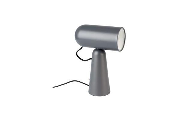 Lampe design en métal gris