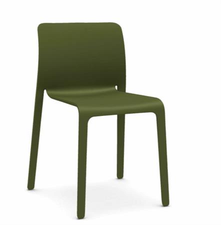 Chaise en polypropylene vert olive First - Magis