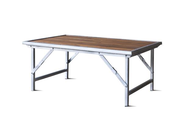 Table basse en teck marron