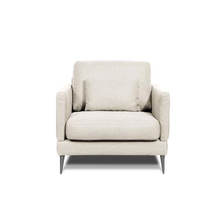 Fauteuil 1 place tissu beige