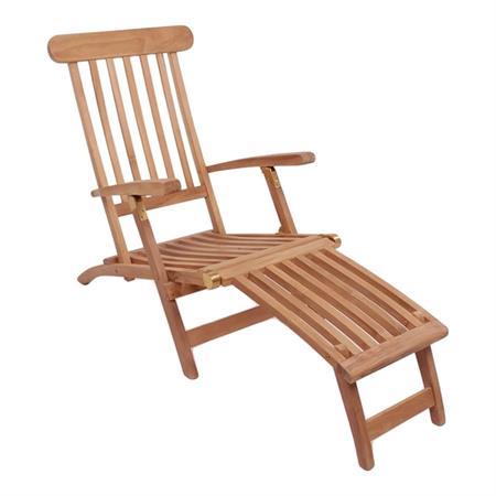 Chaise  longue multipositions teck massif naturel