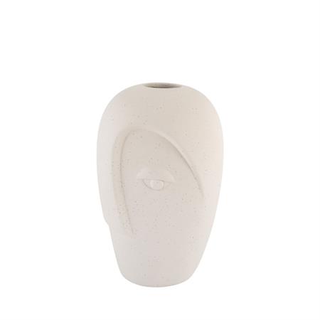 Vase en céramique avec visage H19