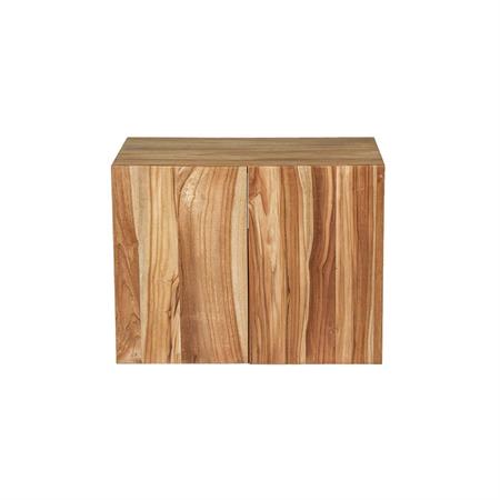 Meuble sous vasque en teck massif 80 cm