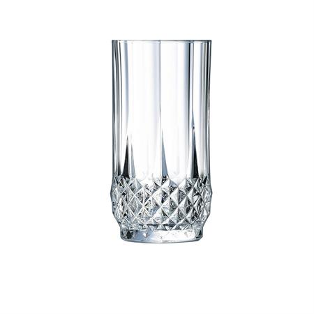 6 verres à eau vintage 28cl Longchamp - Cristal d'Arques - Verre ultr