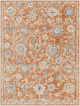 Tapis Vintage Lavable en Machine Terracotta 160x213